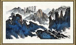 姜国华_雨过石生五色 云度山余数层